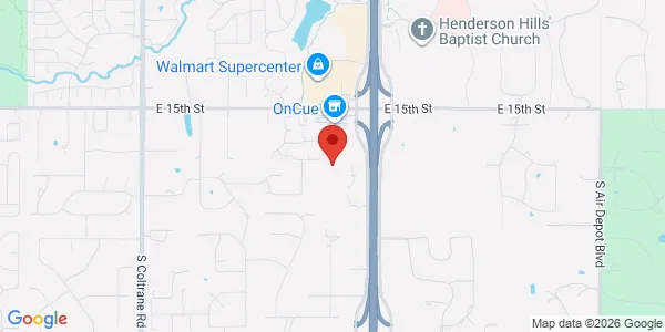 Map of 2017 W I- 35 Frontage Rd Edmond, OK 73013