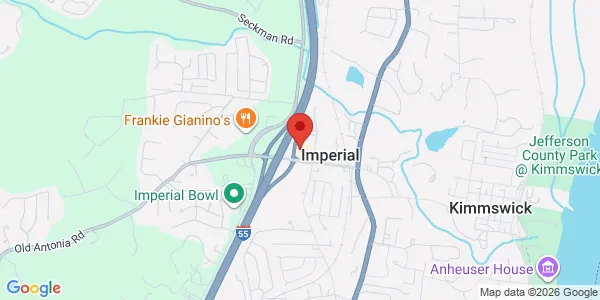 Map of 1125 Imperial Main St Imperial, MO 63052