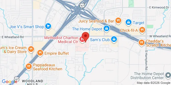 Map of 3500 W Wheatland Rd Dallas, TX 75237