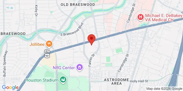 Map of 7500 Fannin St Ste 240 Houston, TX 77054