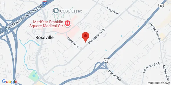 Map of 9114 Philadelphia Rd Rosedale, MD 21237