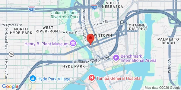 Map of 101 E Kennedy Blvd Ste 3450 Tampa, FL 33602