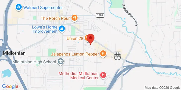 Map of 460 S 14th St Midlothian, TX 76065