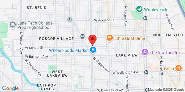 Map of 3301 N Ashland Ave Chicago, IL 60657