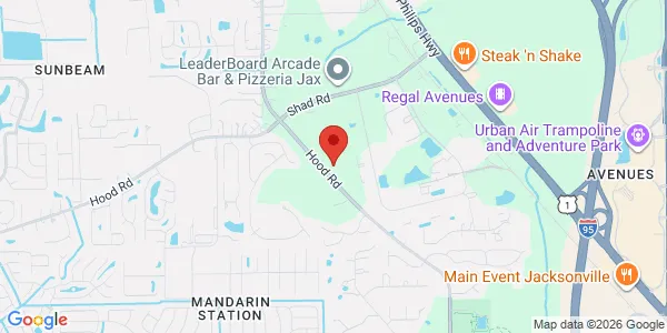 Map of 10365 Hood Rd S Ste 204 Jacksonville, FL 32257