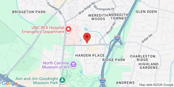 Map of 2411 Landmark Dr Raleigh, NC 27607
