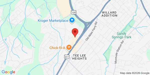 Map of 103 Foothills Mall Dr MARYVILLE, TN 37801