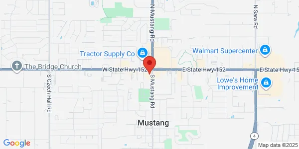 Map of 106 W State Highway 152 CVS Pharmacy MUSTANG, OK 73064