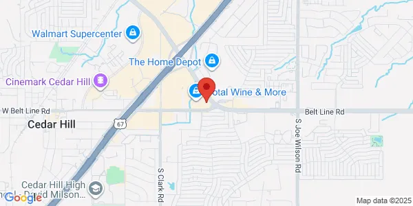 Map of 385 East Belt Line Rd CVS Pharmacy CEDAR HILL, TX 75104