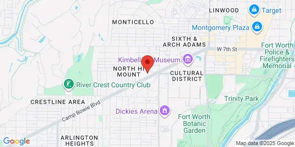 Map of 3614 Camp Bowie Blvd CVS Pharmacy FORT WORTH, TX 76107