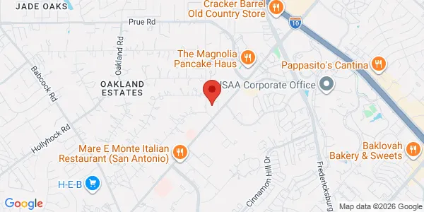 Map of 9819 Huebner Rd Bldg 4 San Antonio, TX 78240