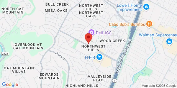 Map of 3742 Far West Blvd Ste 109 Austin, TX 78731
