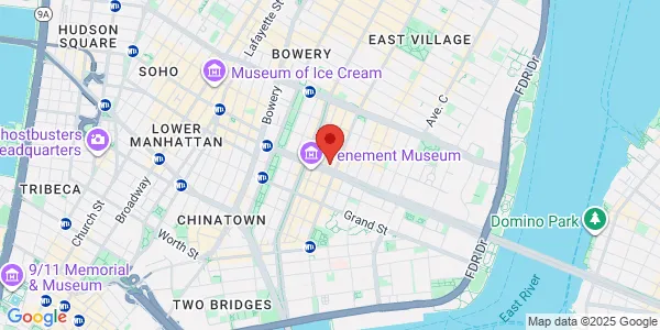 Map of 104 Delancey St New York, NY 10002