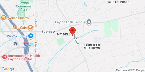 Map of 124 S Fairfield Rd Ste A Layton, UT 84041