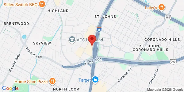 Map of 6406 N Interstate Hwy 35 Ste 2500 Austin, TX 78752