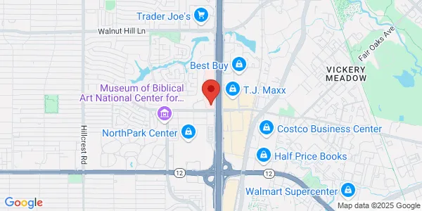 Map of 9101 N Central Expy Ste 550 Dallas, TX 75231