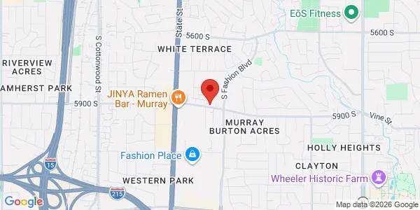 Map of 201 East 5900 South #100 Murray, UT 84107