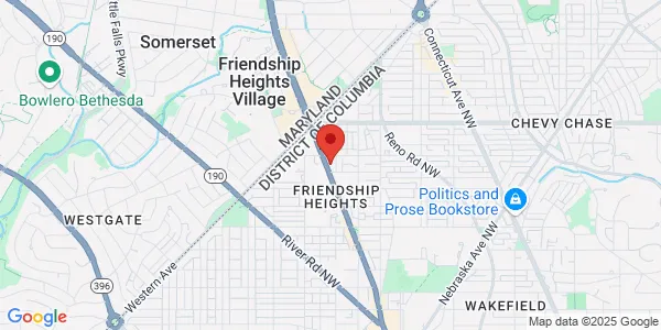 Map of 5225 Wisconsin Ave NW Ste 402 Washington, DC 20015
