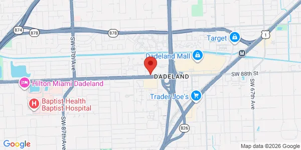 Map of 7867 N Kendall Dr Ste 121 Miami, FL 33156