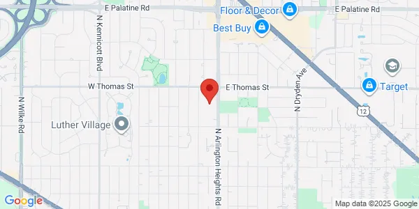 Map of 1410 N Arlington Heights Rd Ste 100 Arlington Heights, IL 60005