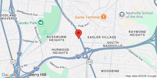 Map of 2195 Nolensville Pike Nashville, TN 37211