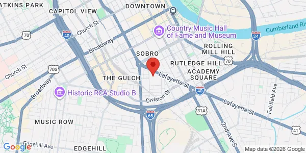 Map of 639 Lafayette St Nashville, TN 37203
