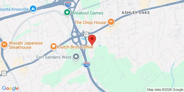 Map of 139 Fox Rd Ste 201 Louisville, TN 37922