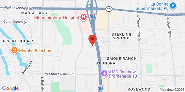 Map of 2724 N Tenaya Wy Ste 100 Las Vegas, NV 89128