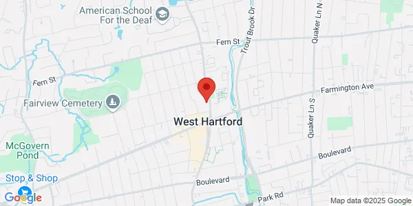 Map of 21 N Main St West Hartford, CT 06107