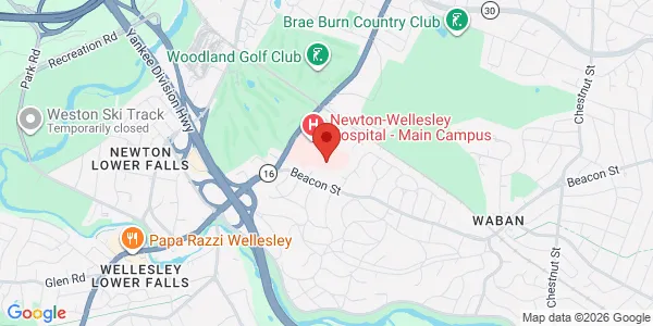 Map of 2014 Washington St Newton, MA 02462