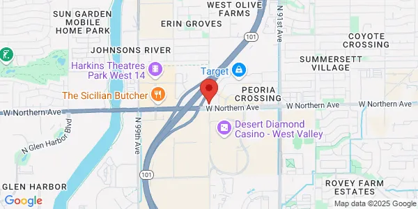 Map of 9494 West Northern Ave Ste 101 Glendale, AZ 85305