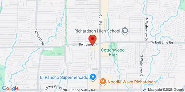 Map of 7910 Belt Line Rd Dallas, TX 75254