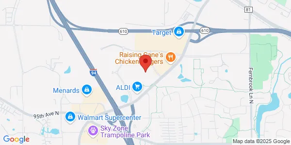 Map of 9855 Hospital Dr Ste 102B Maple Grove, MN 55369