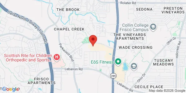 Map of 8501 Wade Blvd Ste 220 Frisco, TX 75034
