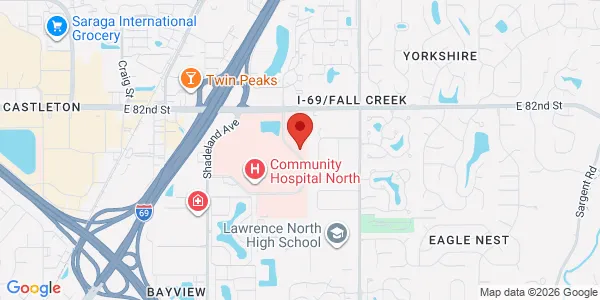 Map of 8101 Clearvista Pkwy Ste 185 Indianapolis, IN 46256
