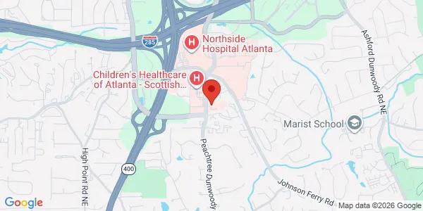 Map of 5505 Peachtree Dunwoody Rd NE Ste 120 Atlanta, GA 30342