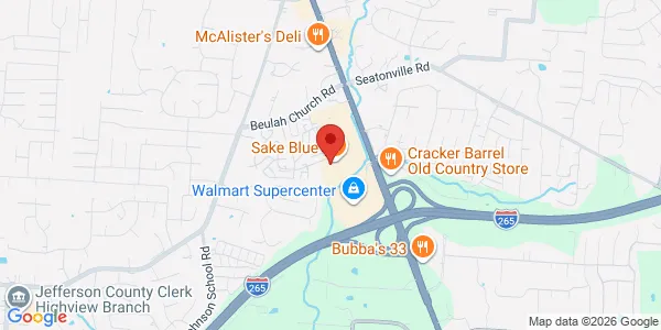 Map of 9340 Cedar Center Way Louisville, KY 40291