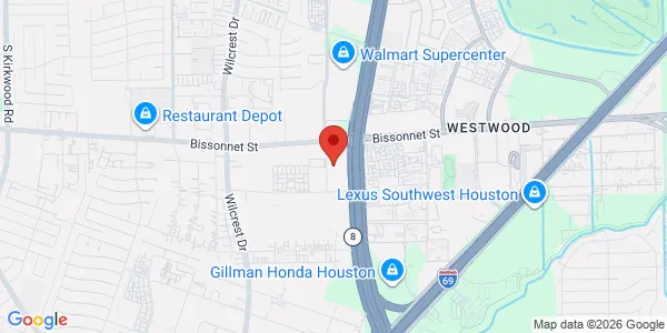 Map of 9940 W Sam Houston Pkwy South Ste 320 Houston, TX 77099