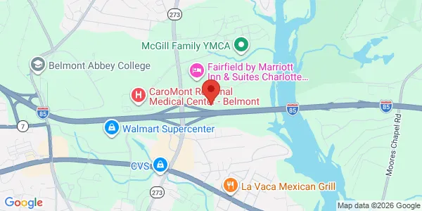 Map of 540 Mount Holly Medical Pkwy Belmont, NC 28012