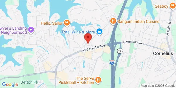 Map of 17078 Nat Bynum Ln Ste 3 Cornelius, NC 28031