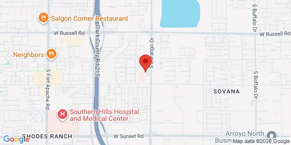 Map of 6035 S Durango Dr Ste 105 Las Vegas, NV 89113