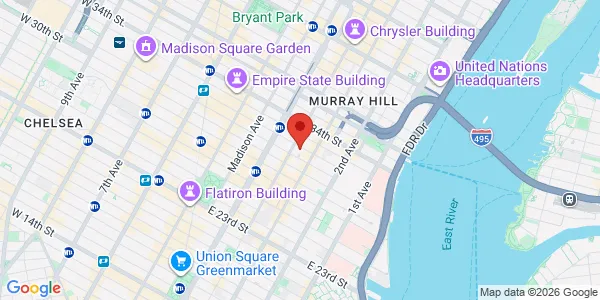 Map of 150 E 32nd St New York, NY 10016