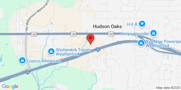 Map of 201 S Oakridge Dr Hudson Oaks, TX 76087