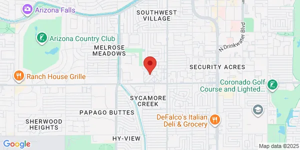 Map of 6700 E Thomas Rd Scottsdale, AZ 85251