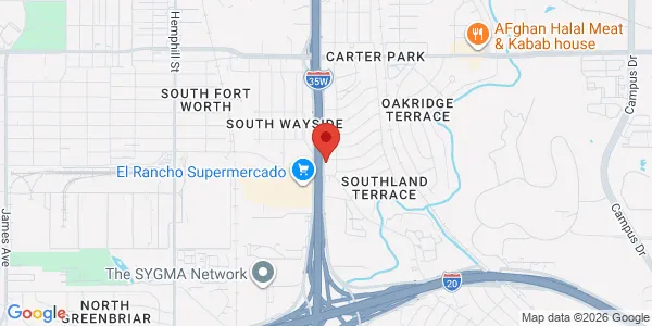 Map of 4775 South Fwy Fort Worth, TX 76115