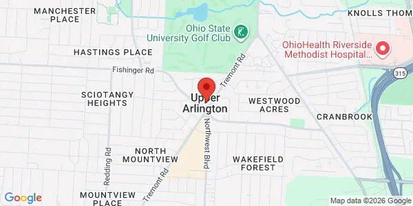 Map of 3363 Tremont Rd Ste 200 Columbus, OH 43221