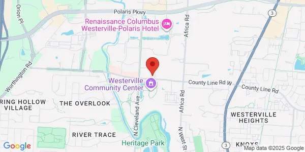 Map of 484 County Line Rd W Ste 240 Westerville, OH 43081