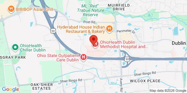 Map of 7450 Hospital Dr Ste 175 Dublin, OH 43016