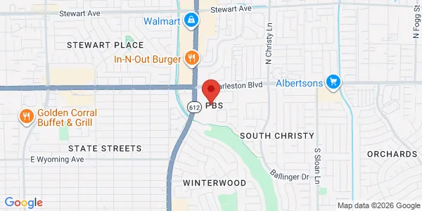 Map of 1264 S Nellis Blvd Las Vegas, NV 89104