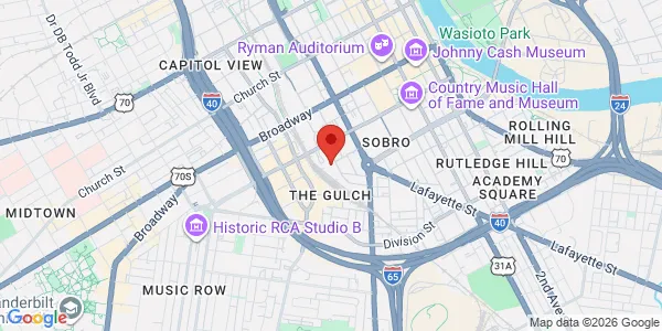 Map of 209 10th Ave S Ste 112 Nashville, TN 37203